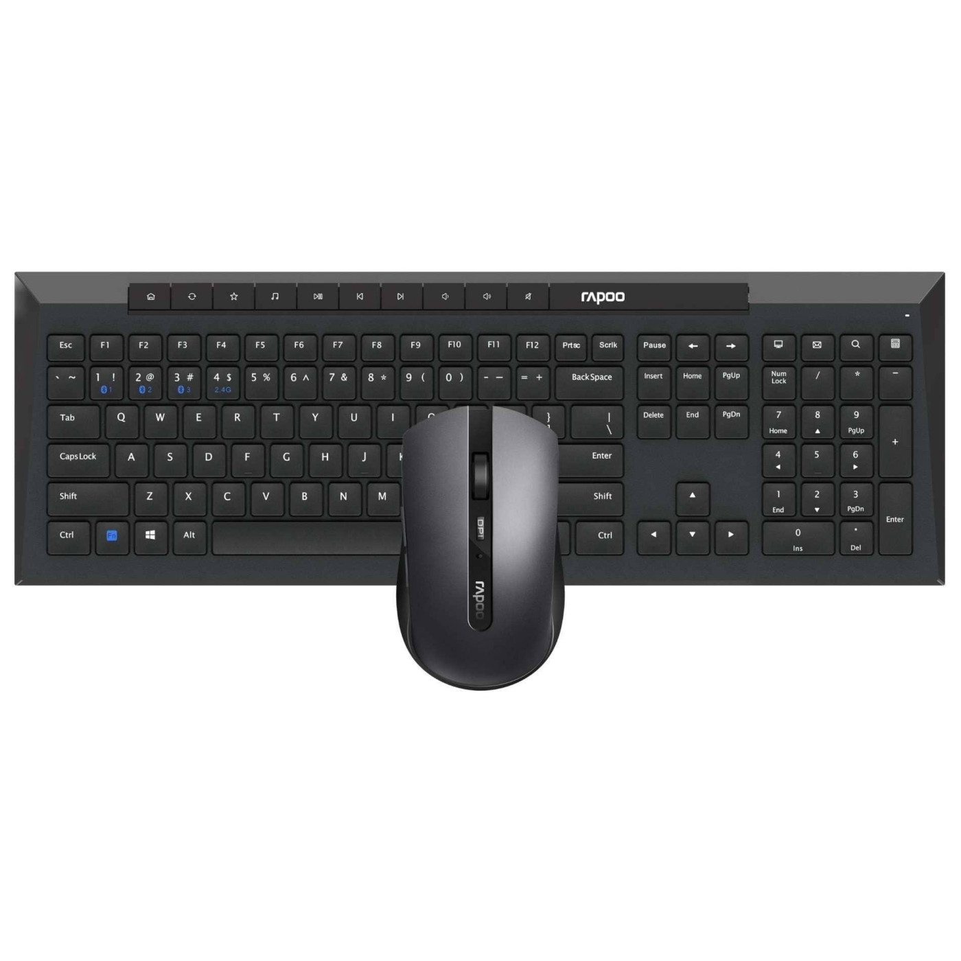 Комплект (клавиатура + мышь) Rapoo 8210M wireless, черный (8210M black)