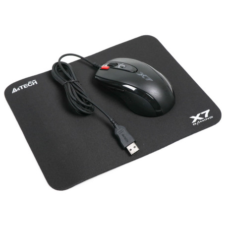 Комплект (Миша та Килим) A4Tech X-710BK USB Black + X7-200MP Black (X-7120) (X-7120 - 1)