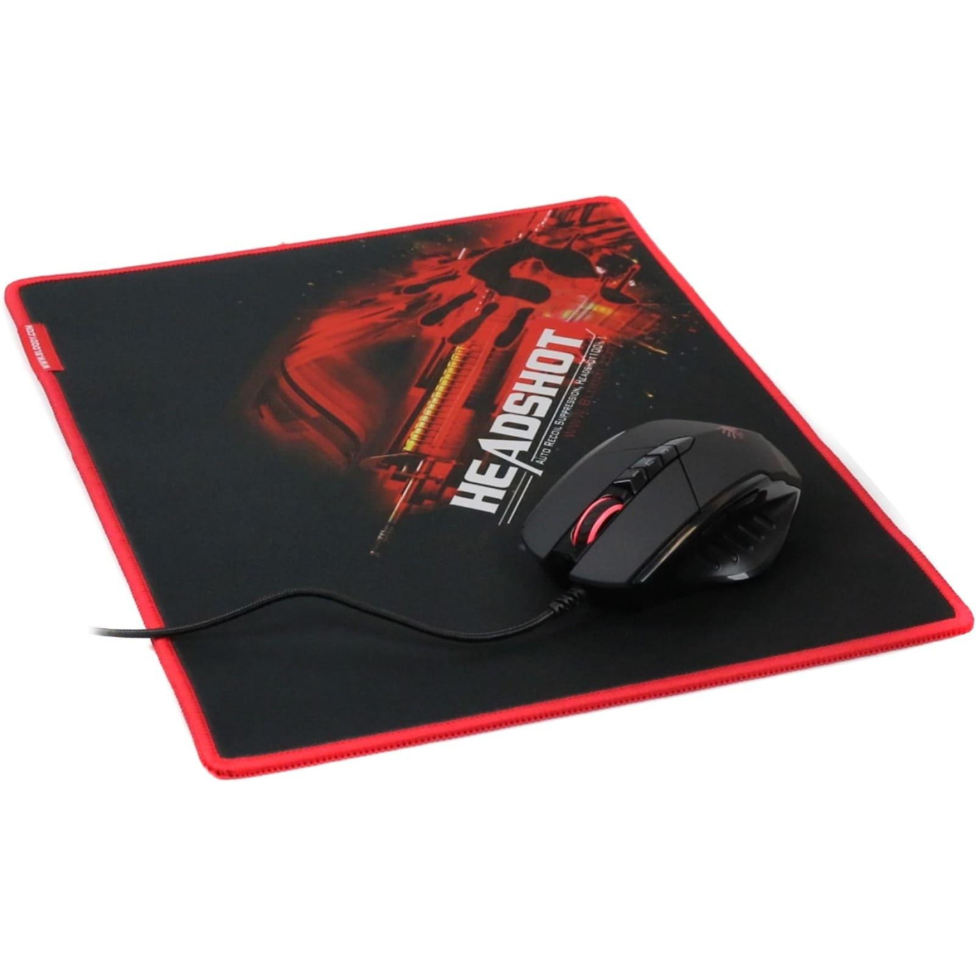 Комплект (мышь + игровая поверхность) A4Tech V7M71 USB Black + Bloody B-071 (V7M71 Bloody)