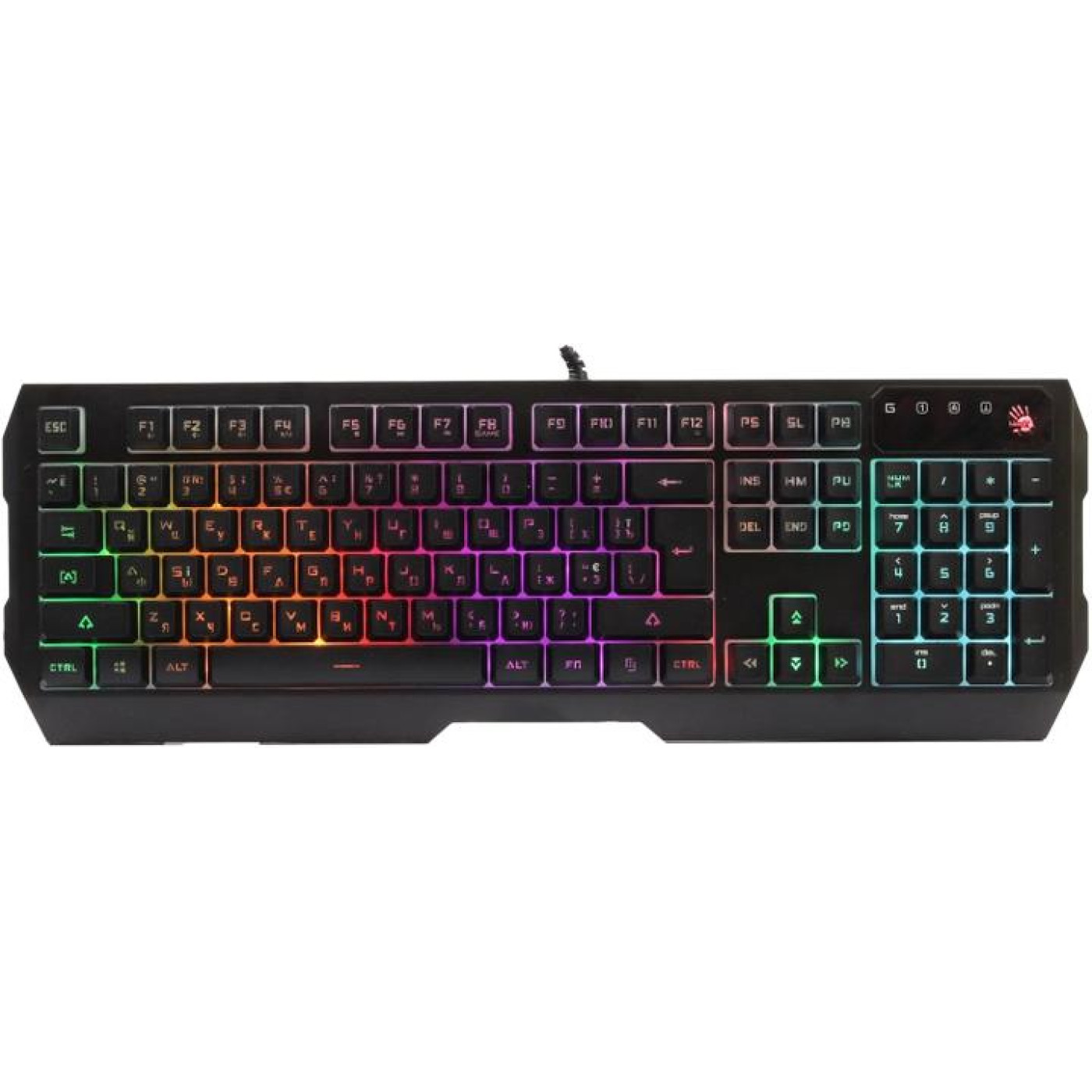 Комплект (Клавиатура, Мышь и Коврик) A4Tech Bloody B1700 USB Black