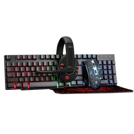 Комплект (Клавиатура, Миша, Навушники та Килим) Piko GX200 (1283126489808) Black