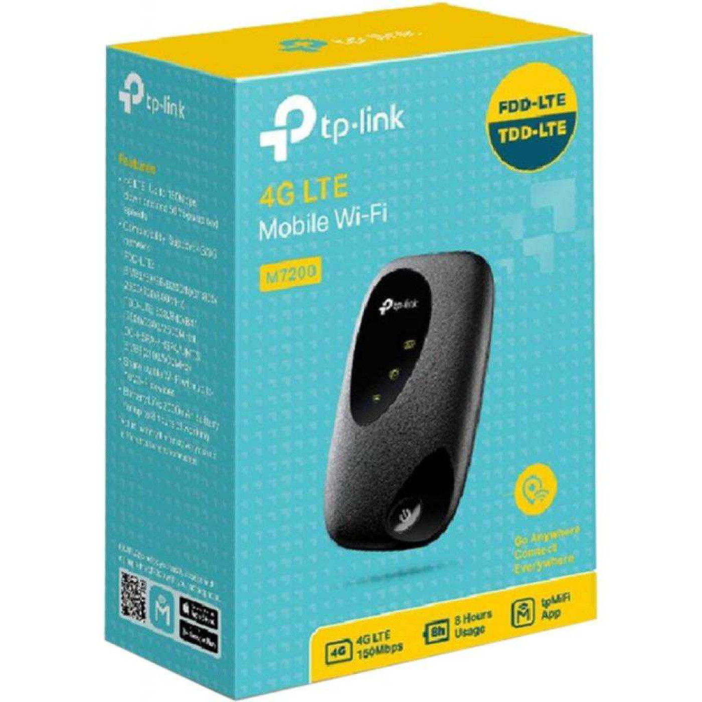 Маршрутизатор TP-Link 4G M7200 N150 Black 802.11n (M7200)