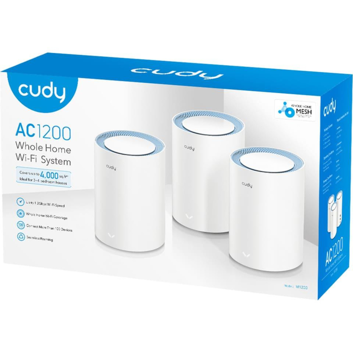 MESH-система Cudy WiFi M1200(3-pack), AC1200 Wi-Fi Mesh Solution (M1200(3-Pack))