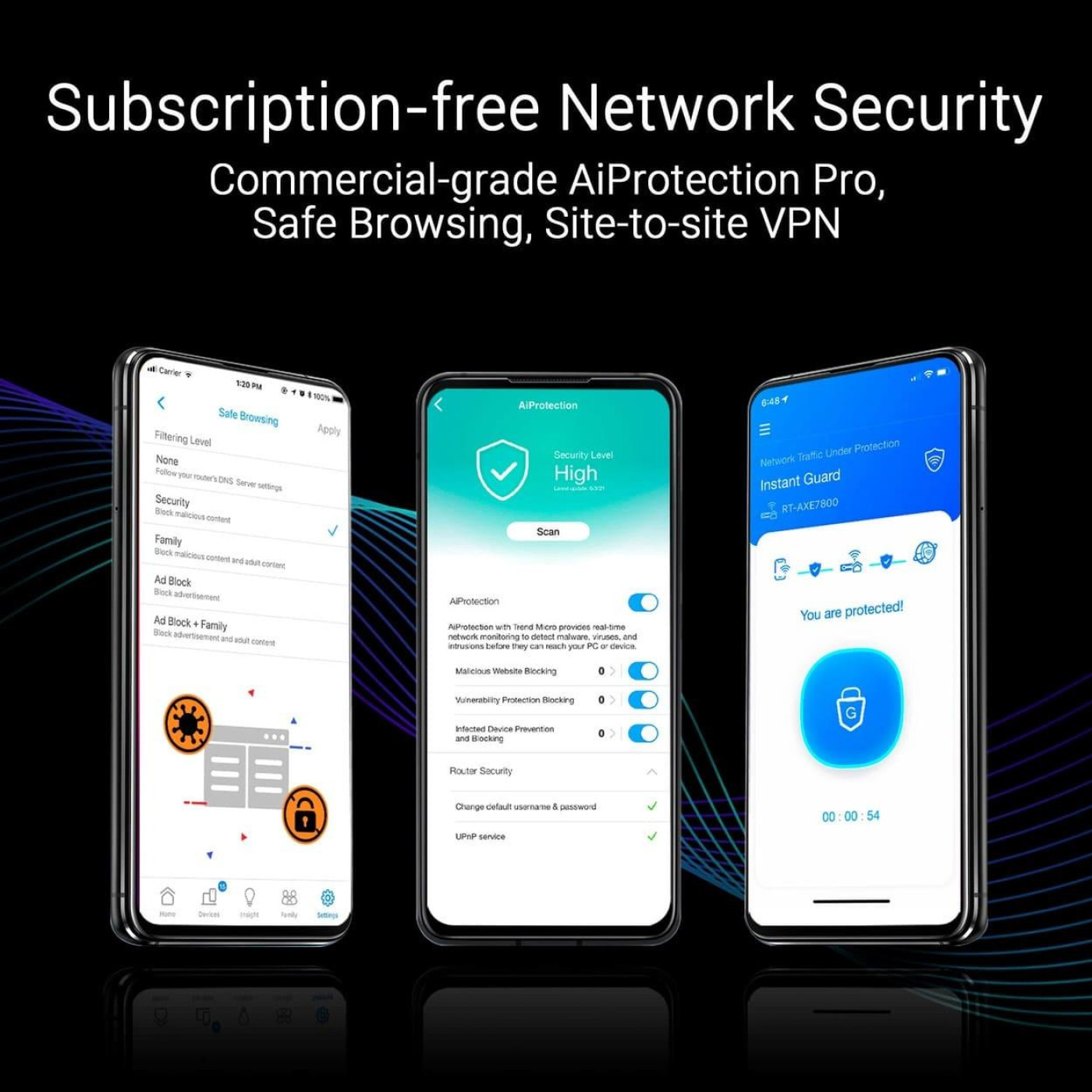 MESH-система ASUS WiFi-Mesh ZenWiFi BT10 BE25000, 1x10GE LAN, 1xGE WAN/LAN, 1x10GE LAN, 1xUSB 3.0, 3мод, билий (90IG08Y0-MO3C20)