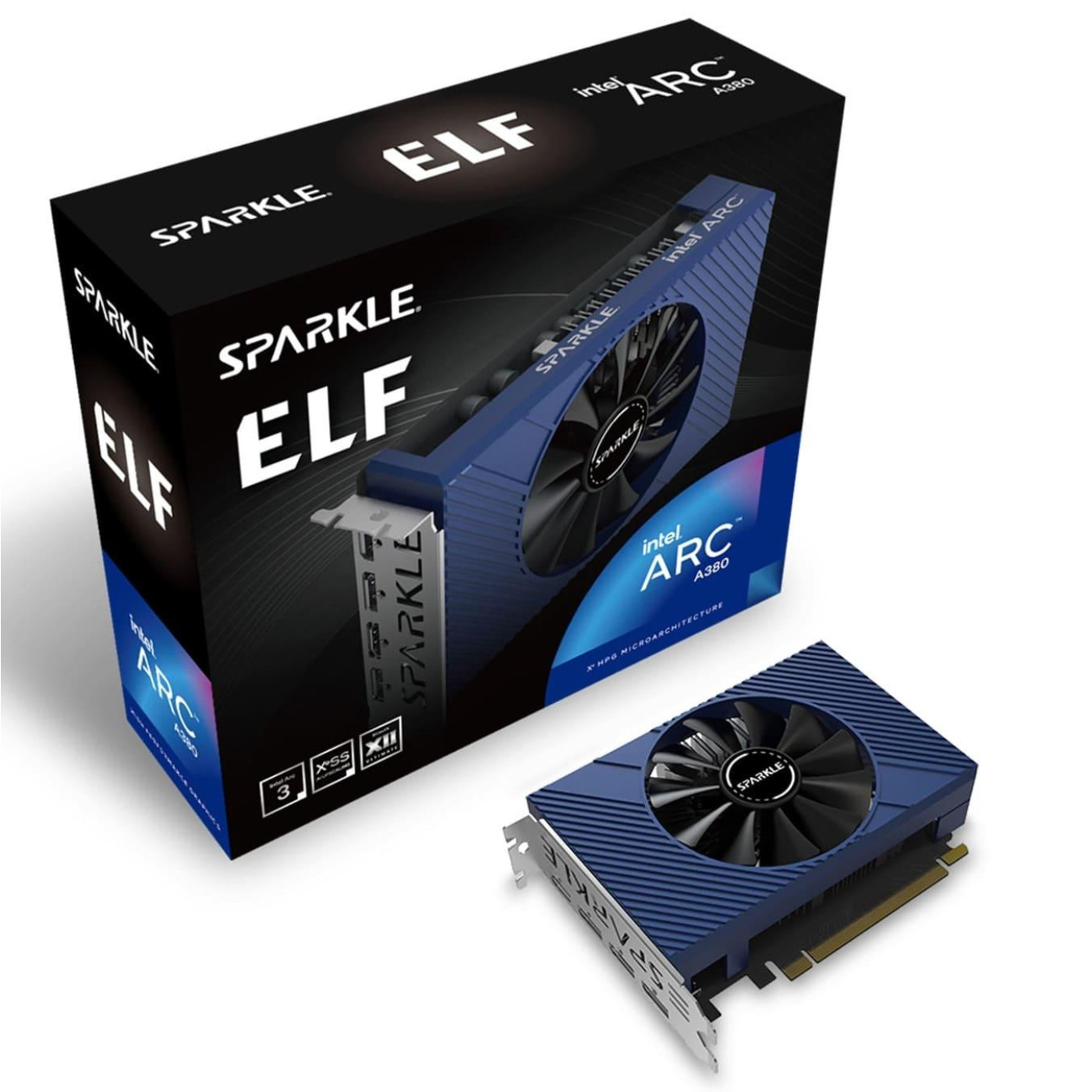 Видеокарта SPARKLE Intel Arc A380 6GB (SA380E-6G) (GDDR6, 96 bit, PCI-E v4.0 x8)