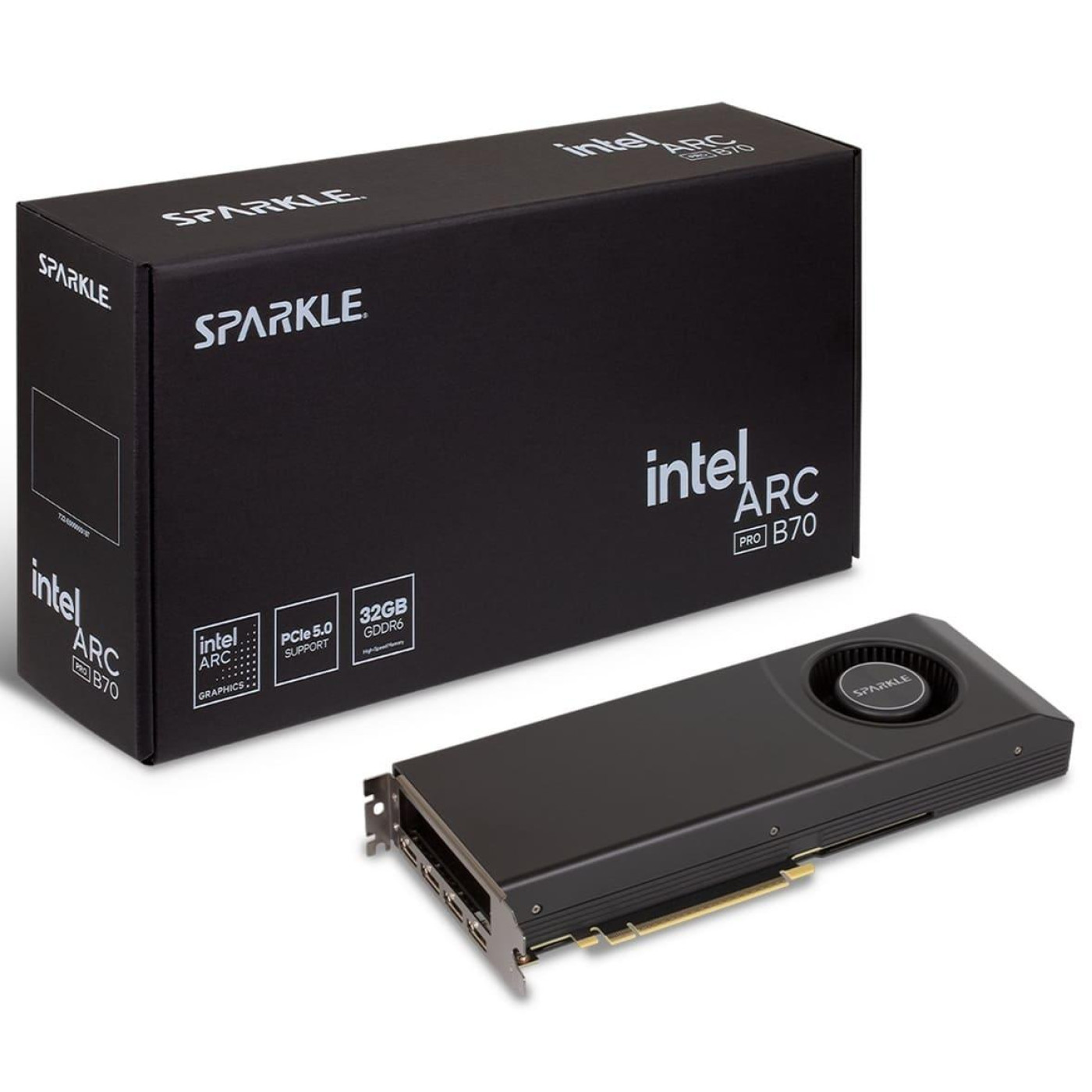 Видеокарта SPARKLE Intel Arc PRO B70 32GB Blower (SBP70W-32G) (GDDR6, 256 bit, PCI-E v5.0 x16)