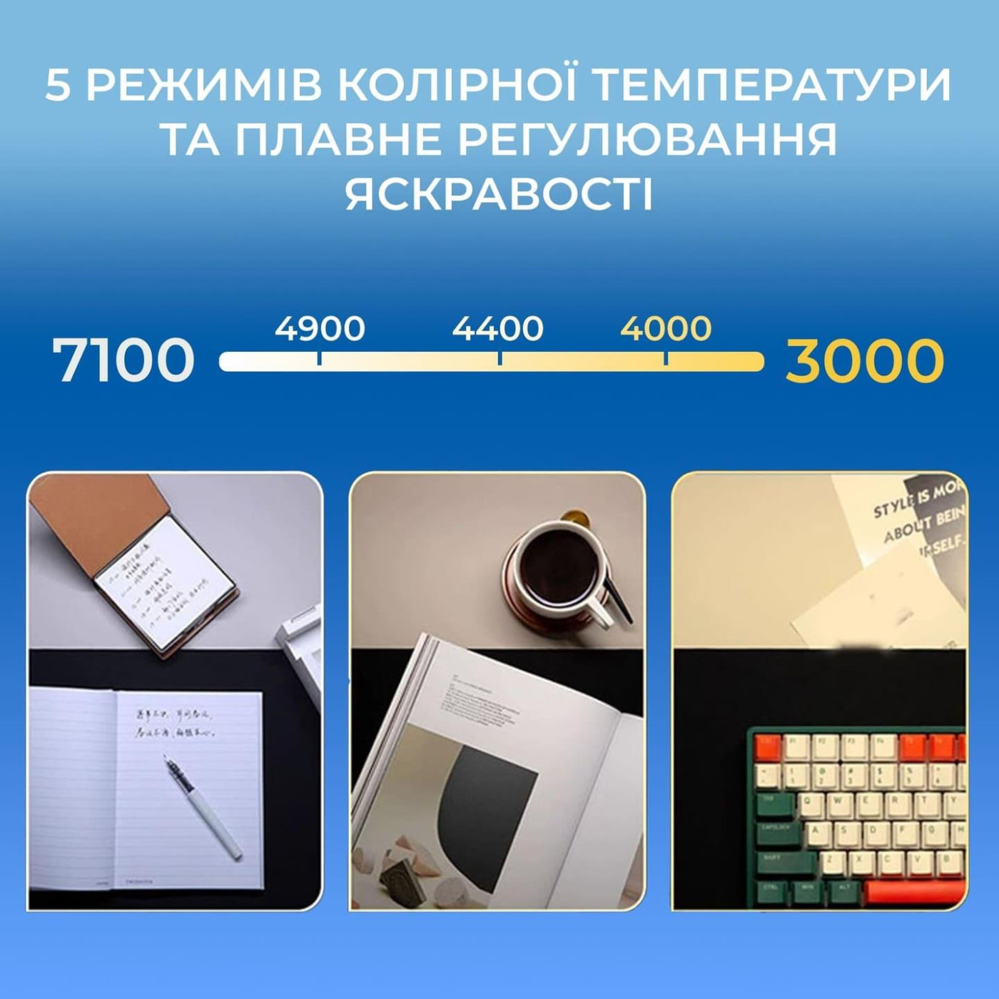 Лампа на монитор (Скринбар) OfficePro SL121B (SL121B)