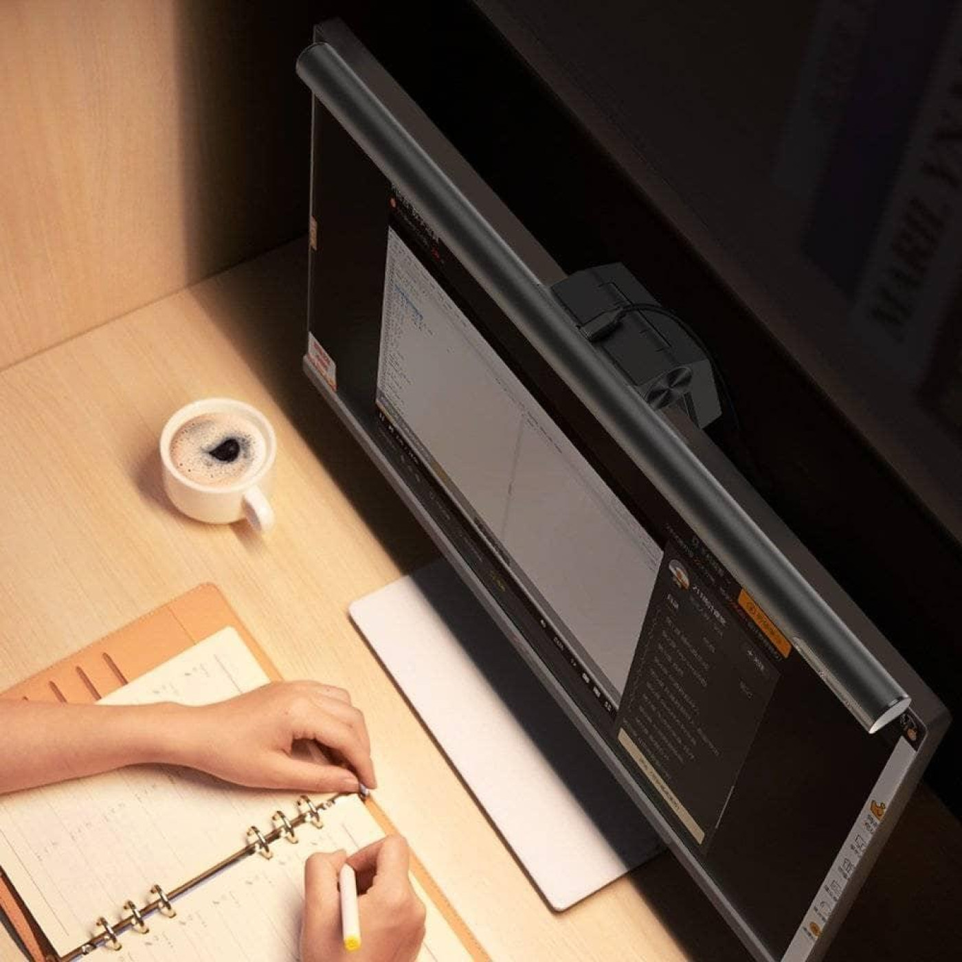 Лампа на монітор (Скрінбар) Baseus I-Wok Stepless Dimming Screen Hanging Black (DGIWK-B01)