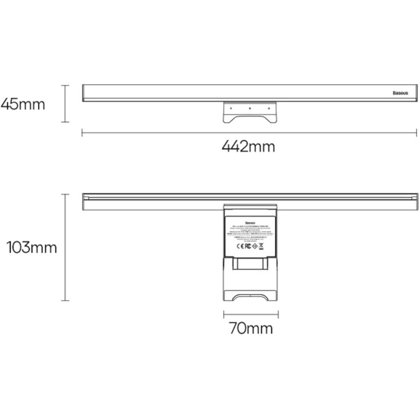 Лампа на монітор (Скрінбар) Baseus I-Wok 2 Series Screen Hanging (DGIW000101)