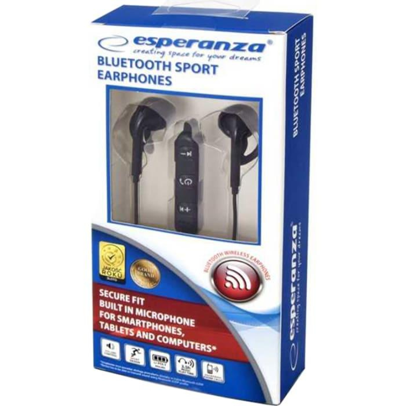 Наушники Esperanza EH187 Wireless Sport Earphones (EH187K)