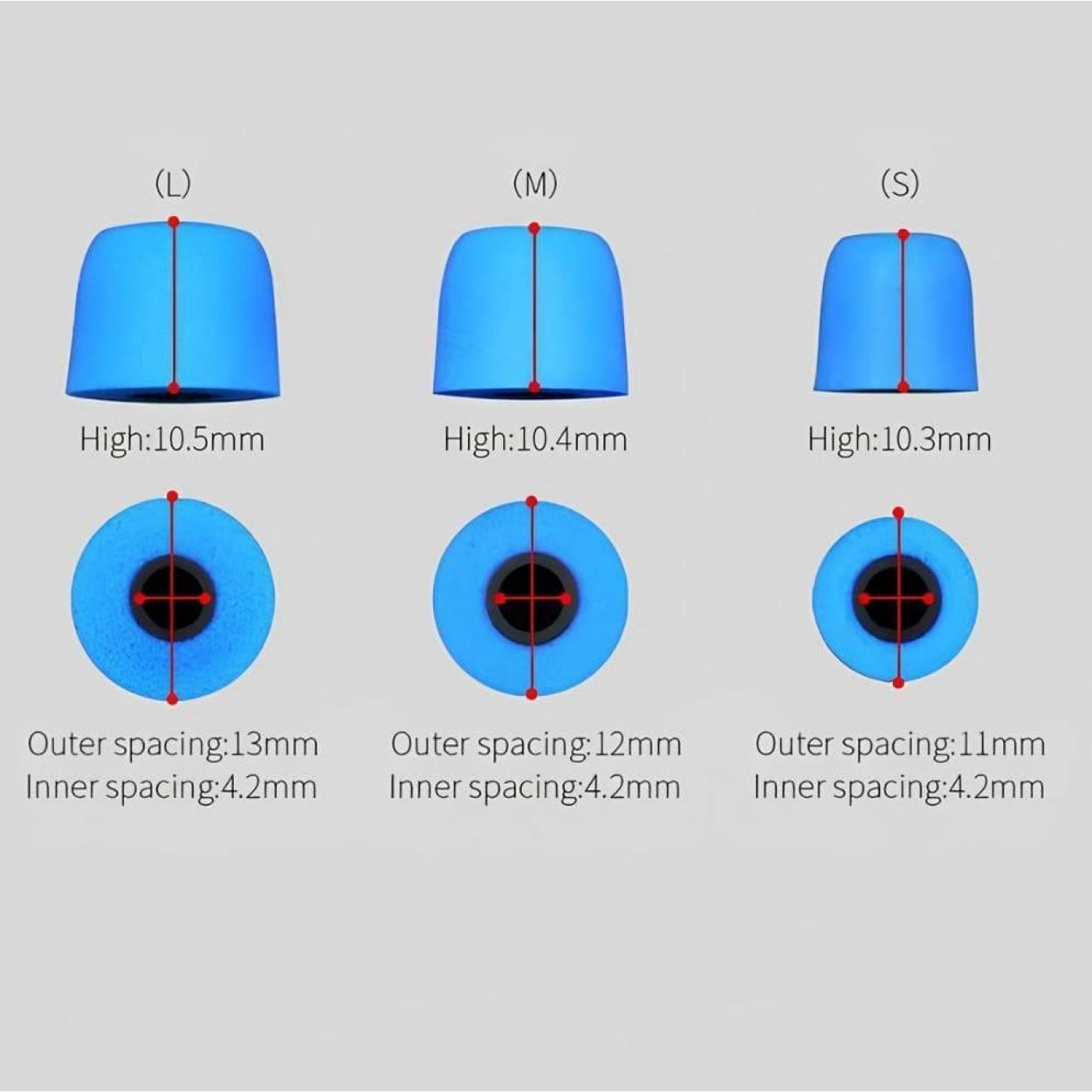 Амбушюры для наушников Knowledge Zenith FT01 Memory Foam (3 pairs) black (90404260)