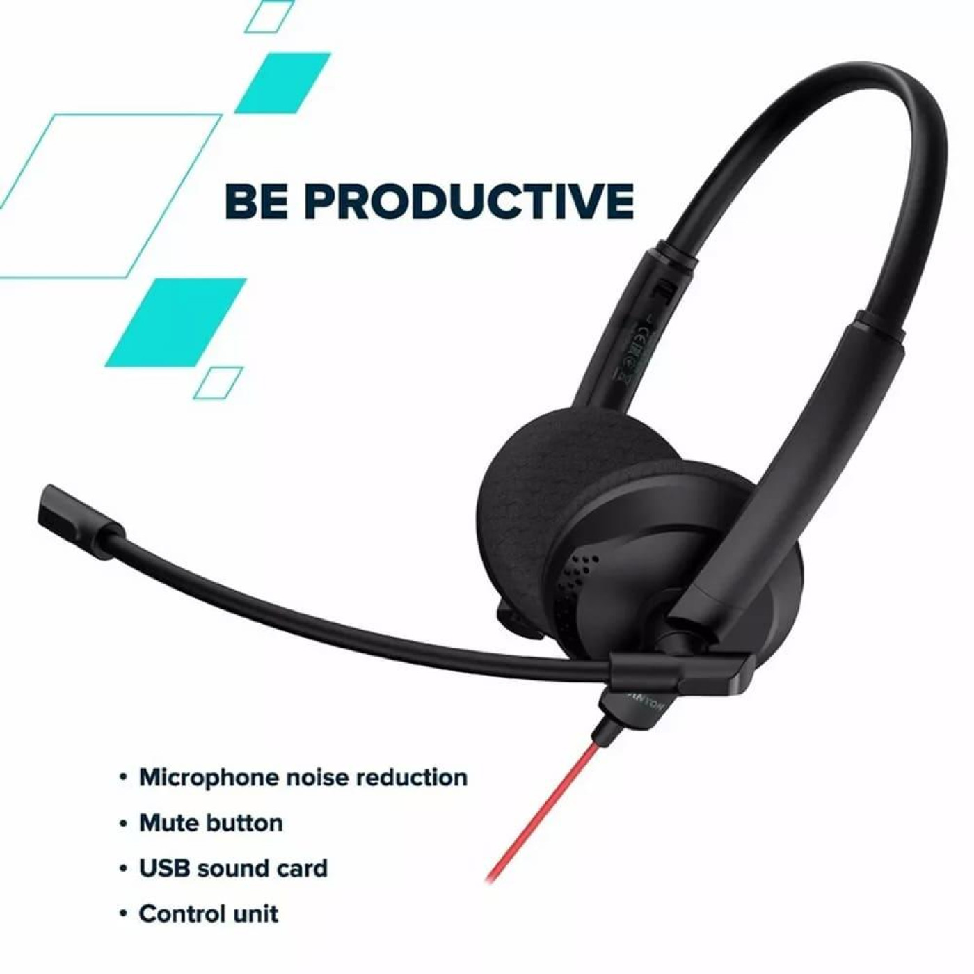 Гарнітура Canyon PC HS-07 PC Mic 3.5/USB Flat 2.8m Black (CNS-HS07B)