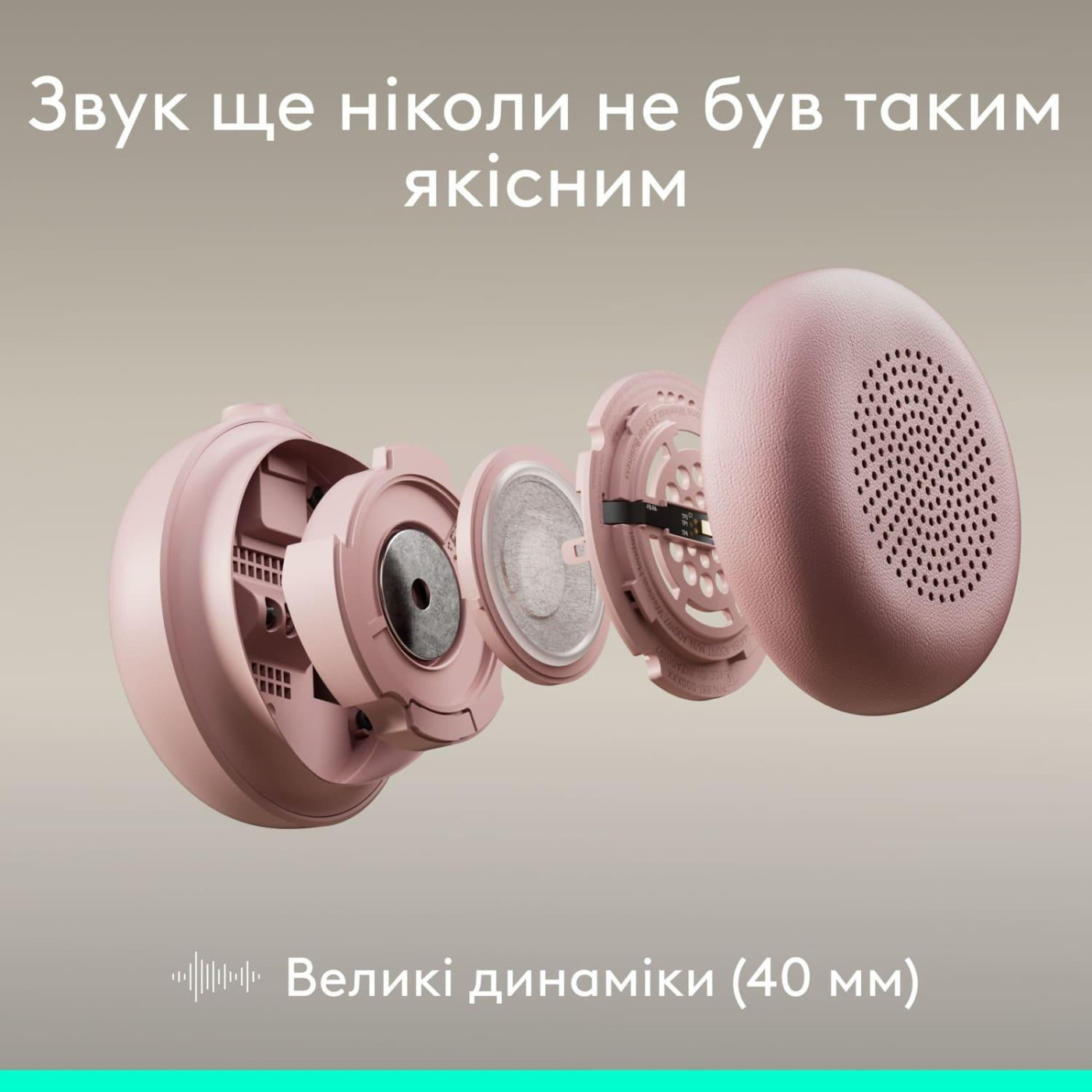 Гарнітура Logitech ZONE Wired 2 USB Headset Rose (981-001620)