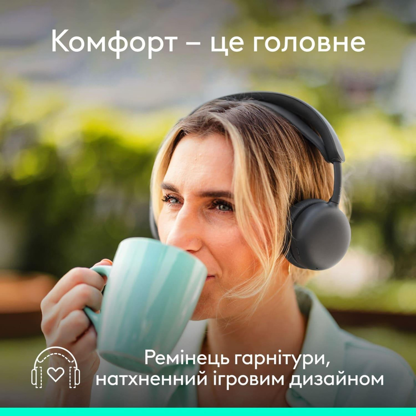 Гарнитура Logitech ZONE Wireless 2 ES Headset Graphite (981-001503)