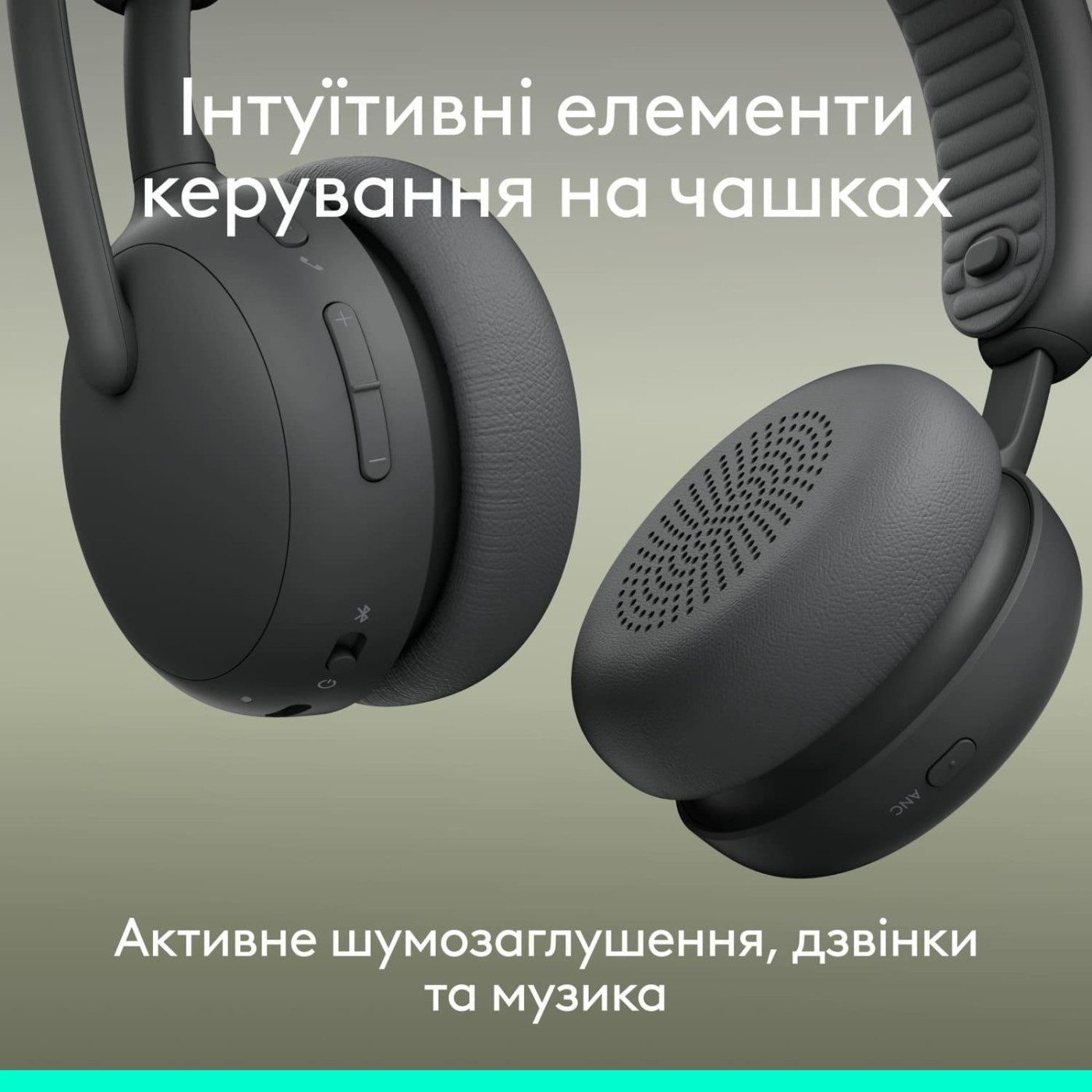 Гарнитура Logitech ZONE Wireless 2 ES Headset Graphite (981-001503)