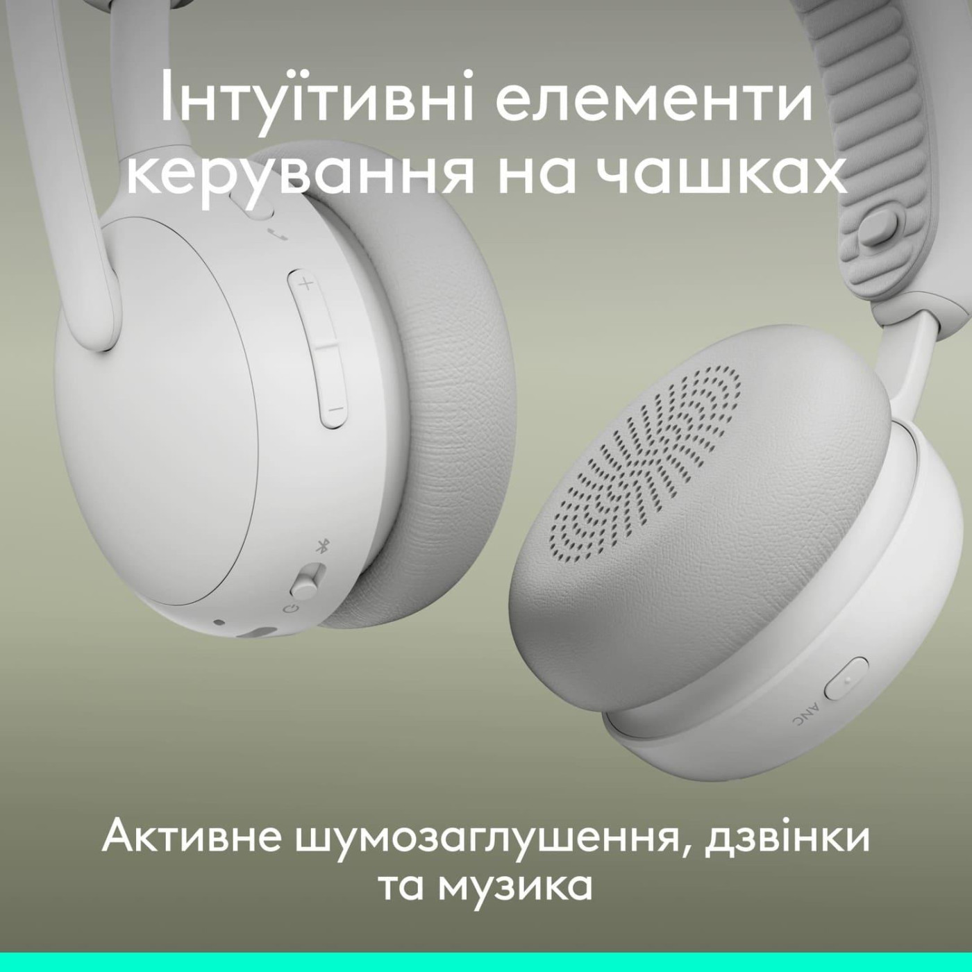 Гарнітура Logitech ZONE Wireless 2 ES Headset White (981-001508)
