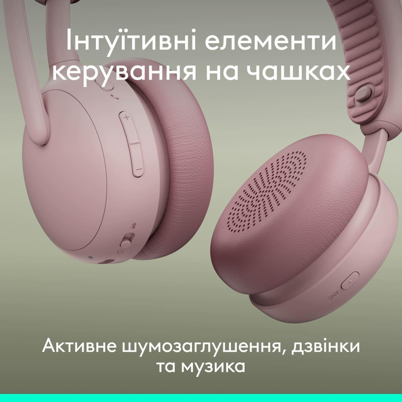 Гарнітура Logitech ZONE Wireless 2 ES Headset Rose (981-001510)