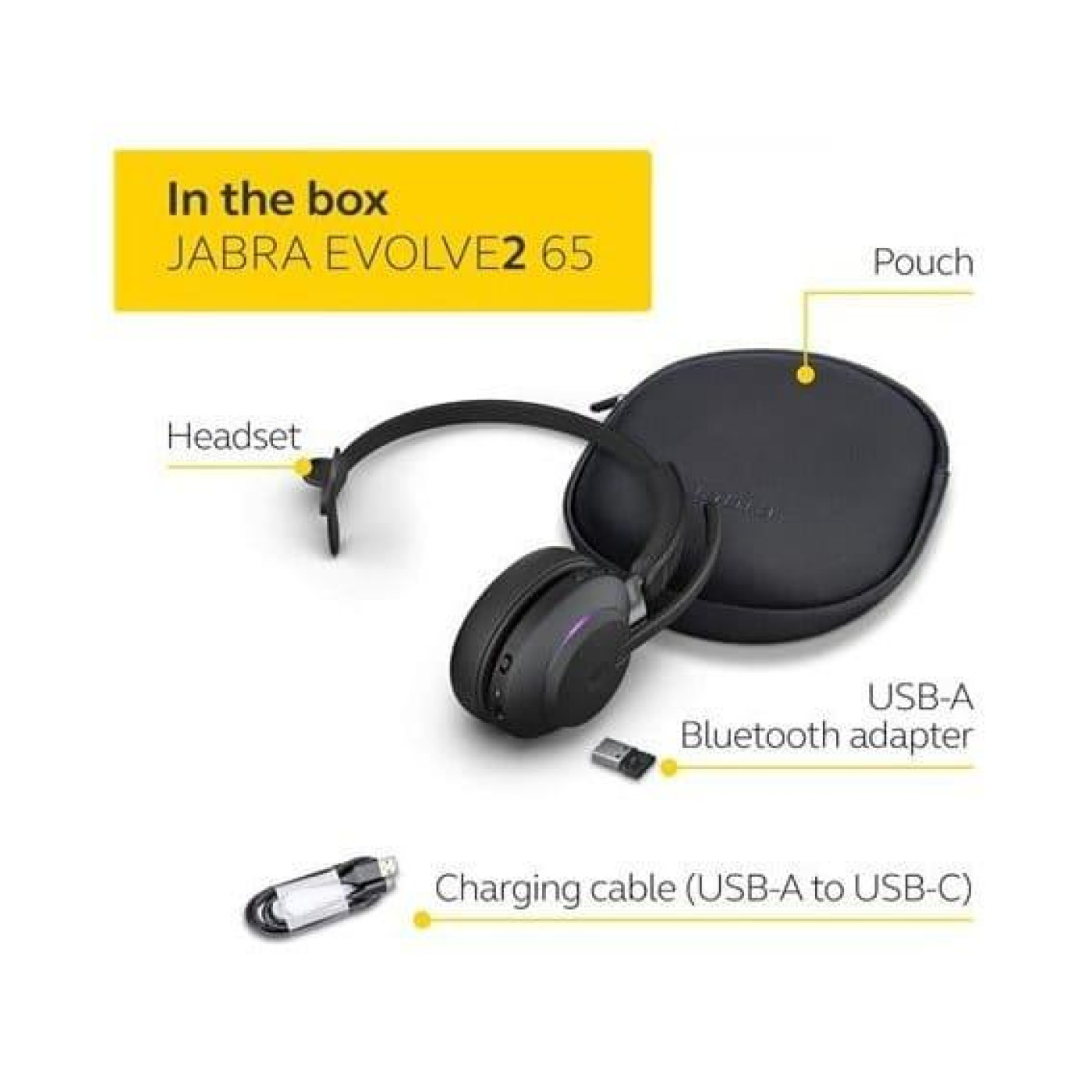 Гарнітура Jabra Evolve 2 65 MS Mono Black (26599-899-999)