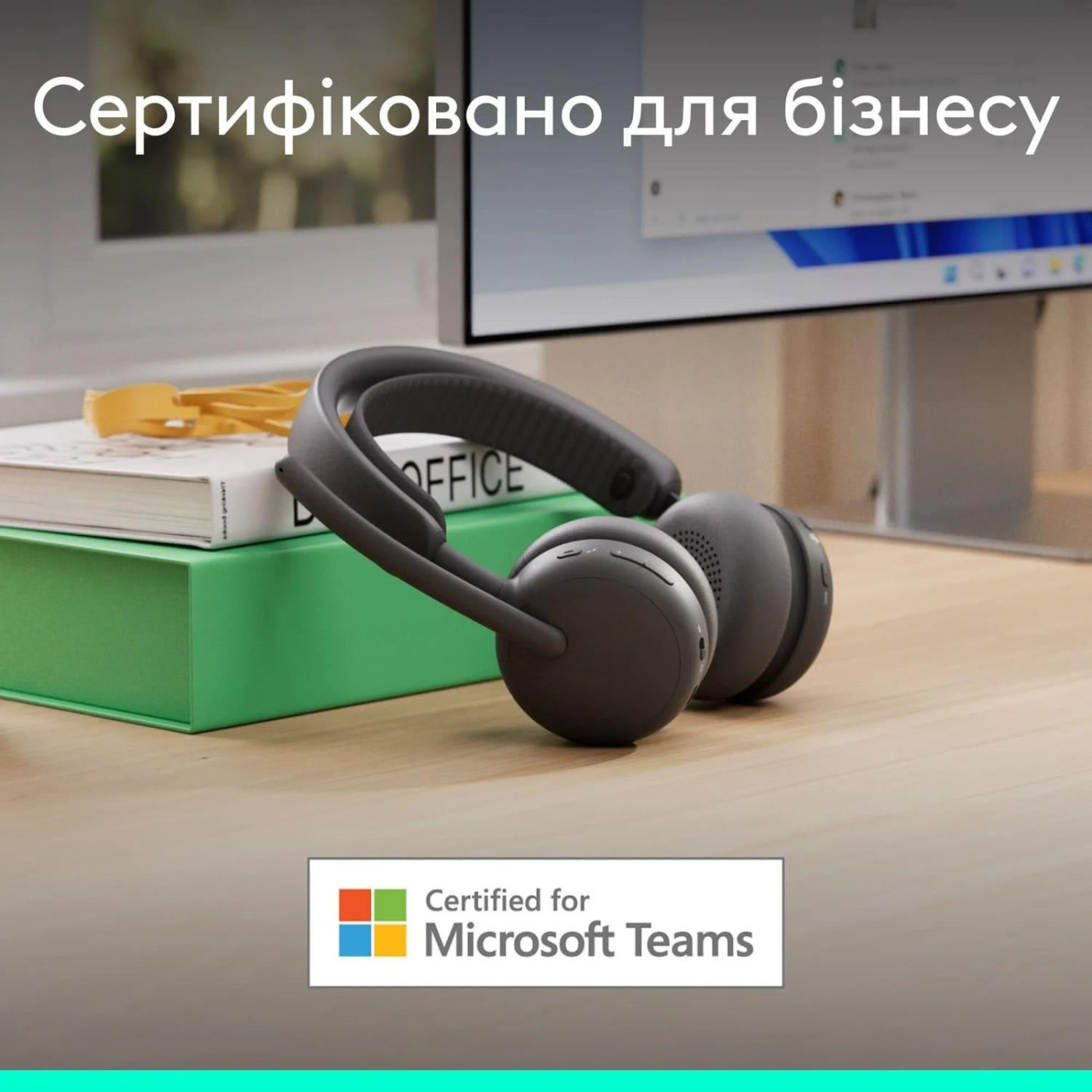 Гарнітура Logitech Zone Wireless 2 ES Headset for Business Graphite (981-001512)