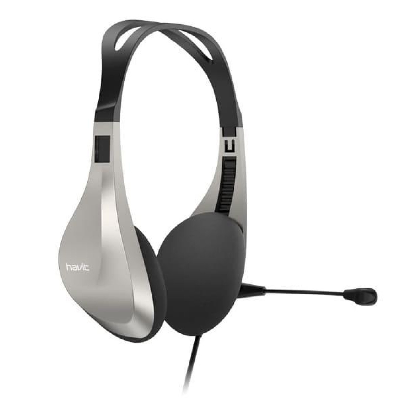 Навушники Havit HV-H205d Black, AUX (3.5мм), 32 Ом, кабель 1.4м (6939119033668)