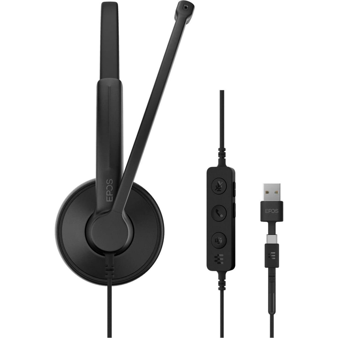Гарнитура Epos On-Ear IMPACT 100 MS Mono USB C + A Black (1001419)