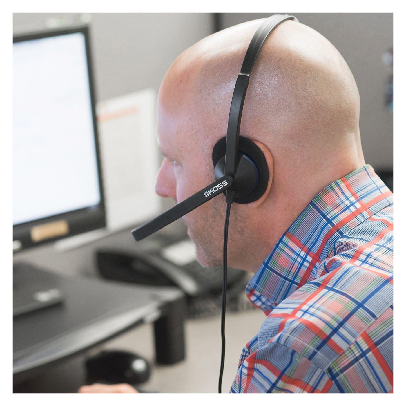 Гарнітура Koss On-Ear CS200 USB Uni Mic Black (194390.101)