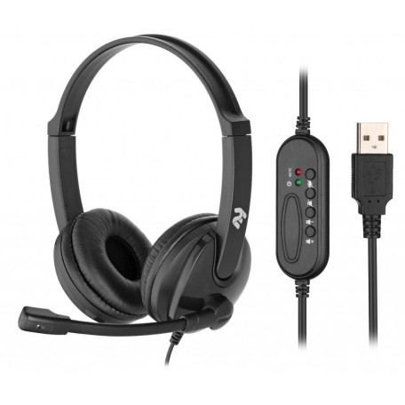 Гарнитура 2E CH12 On-Ear USB Black (2E-CH12SU)