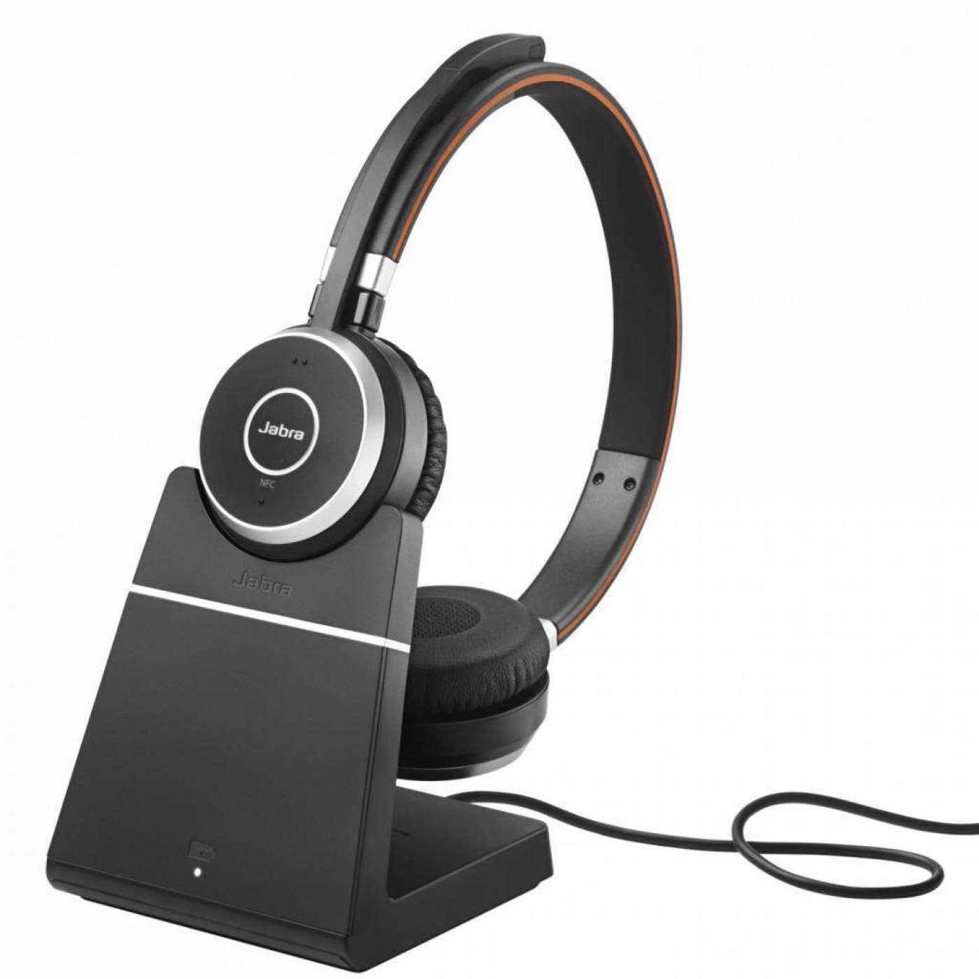 Гарнітура Jabra Bluetooth-гарнитура Evolve 65 Charging Stand, Link370, Stereo MS Black (6599-823-399)
