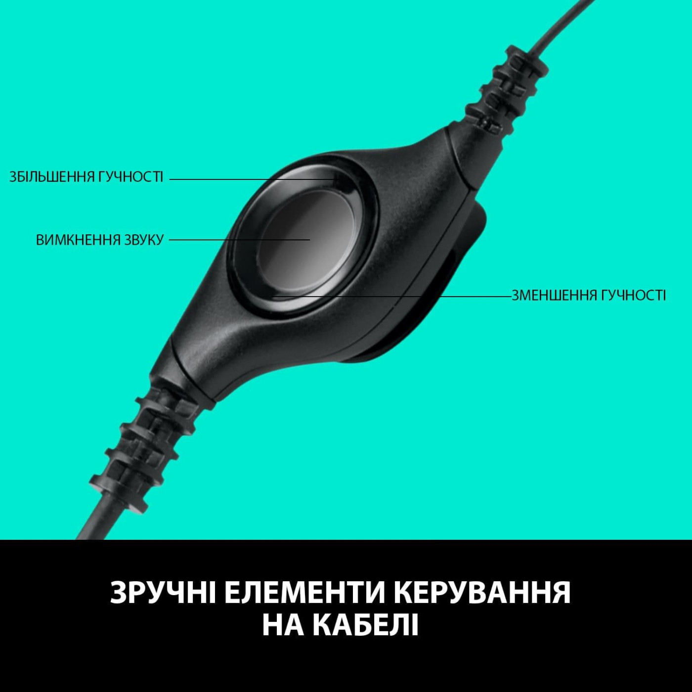 Гарнитура Logitech H390 USB Black (981-000406)