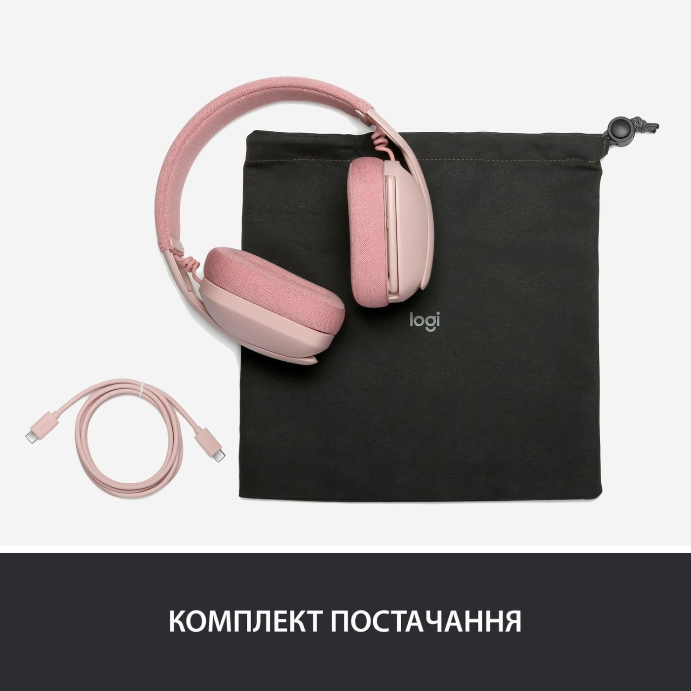 Гарнитура Logitech ZONE VIBE 100 Wireless Rose (981-001224)