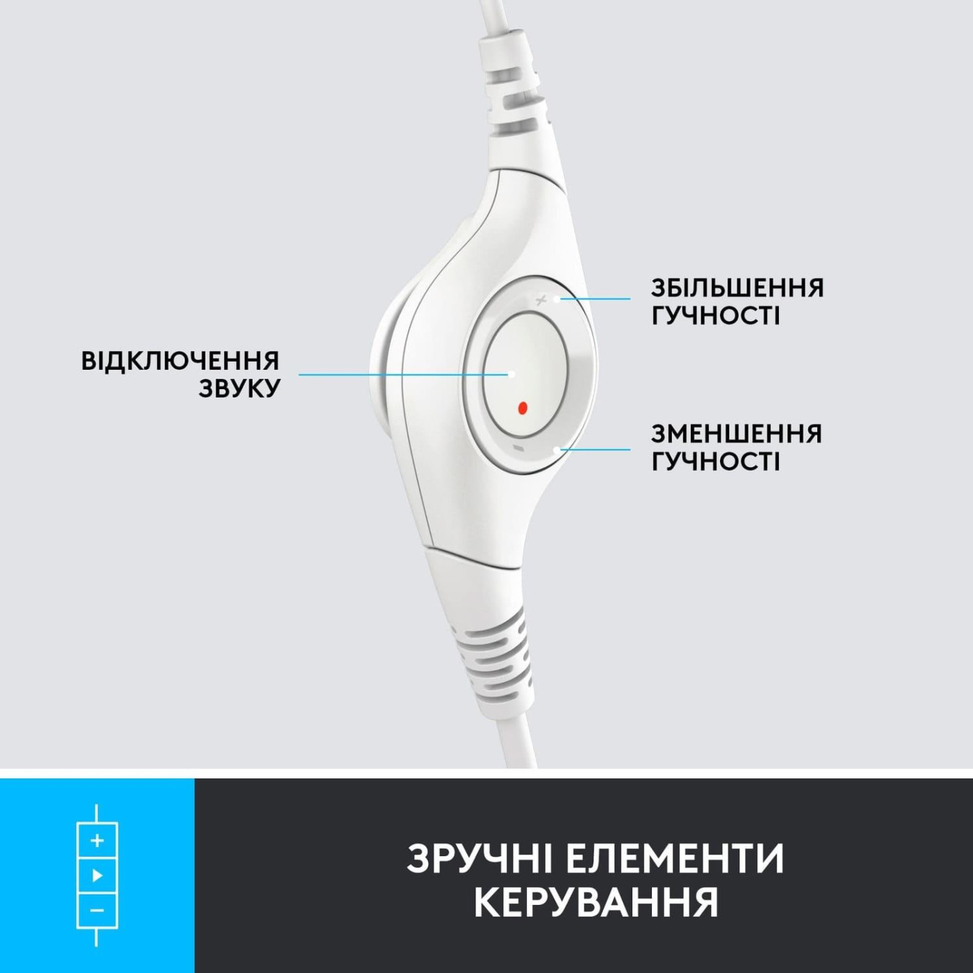 Гарнитура Logitech H390 USB Off-White (981-001286)