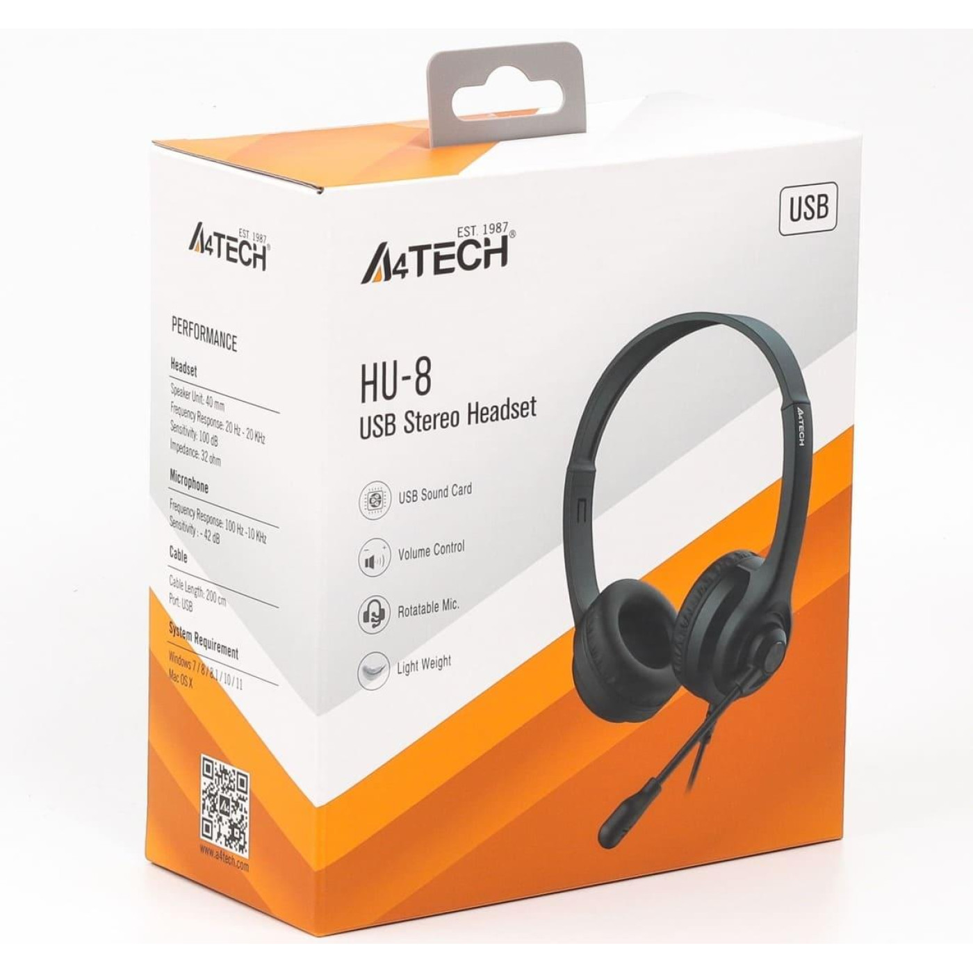 Гарнітура A4Tech HU-8 Black (HU-8 Black)