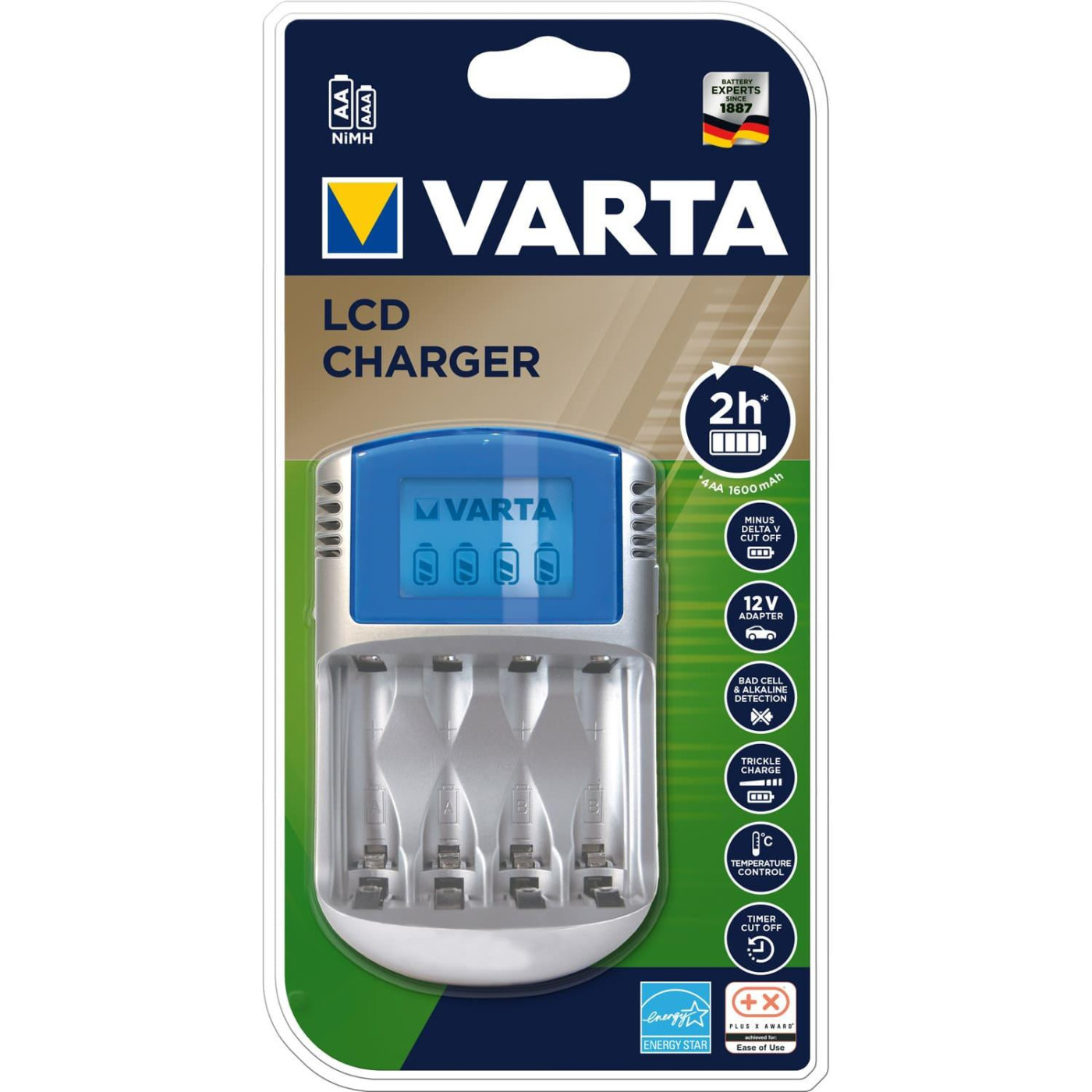 Зарядное устройство Varta LCD Charger (57070201401)