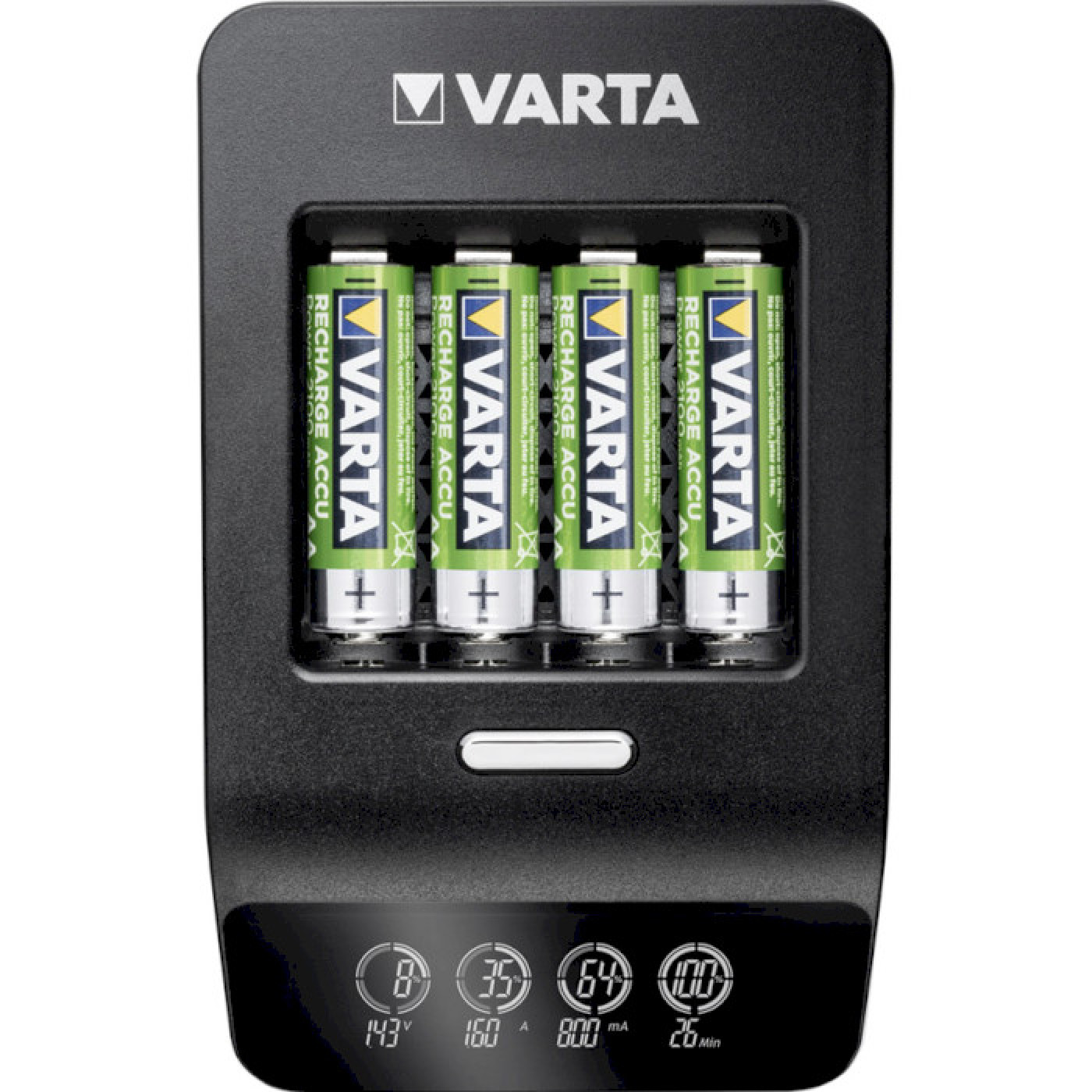 Зарядное устройство Varta LCD Ultra Fast Plus Charger + 4xAA 2100 mAh (57685101441)