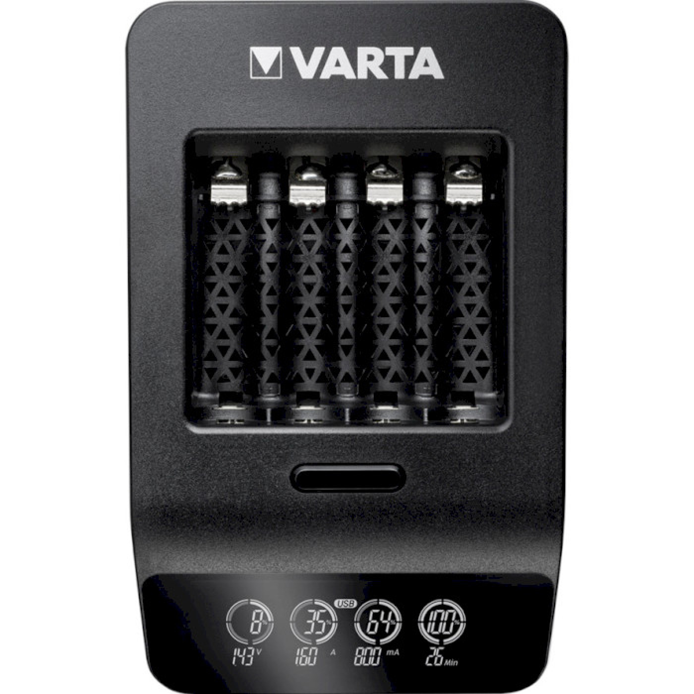 Зарядний пристрій Varta LCD Smart Plus CHARGER+4xAA 2100 mAh (57684101441)