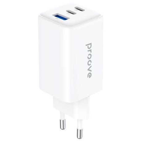 Зарядний пристрій Proove Pocket GaN 65W (2Type-C + USB) white (WCPG65121202)