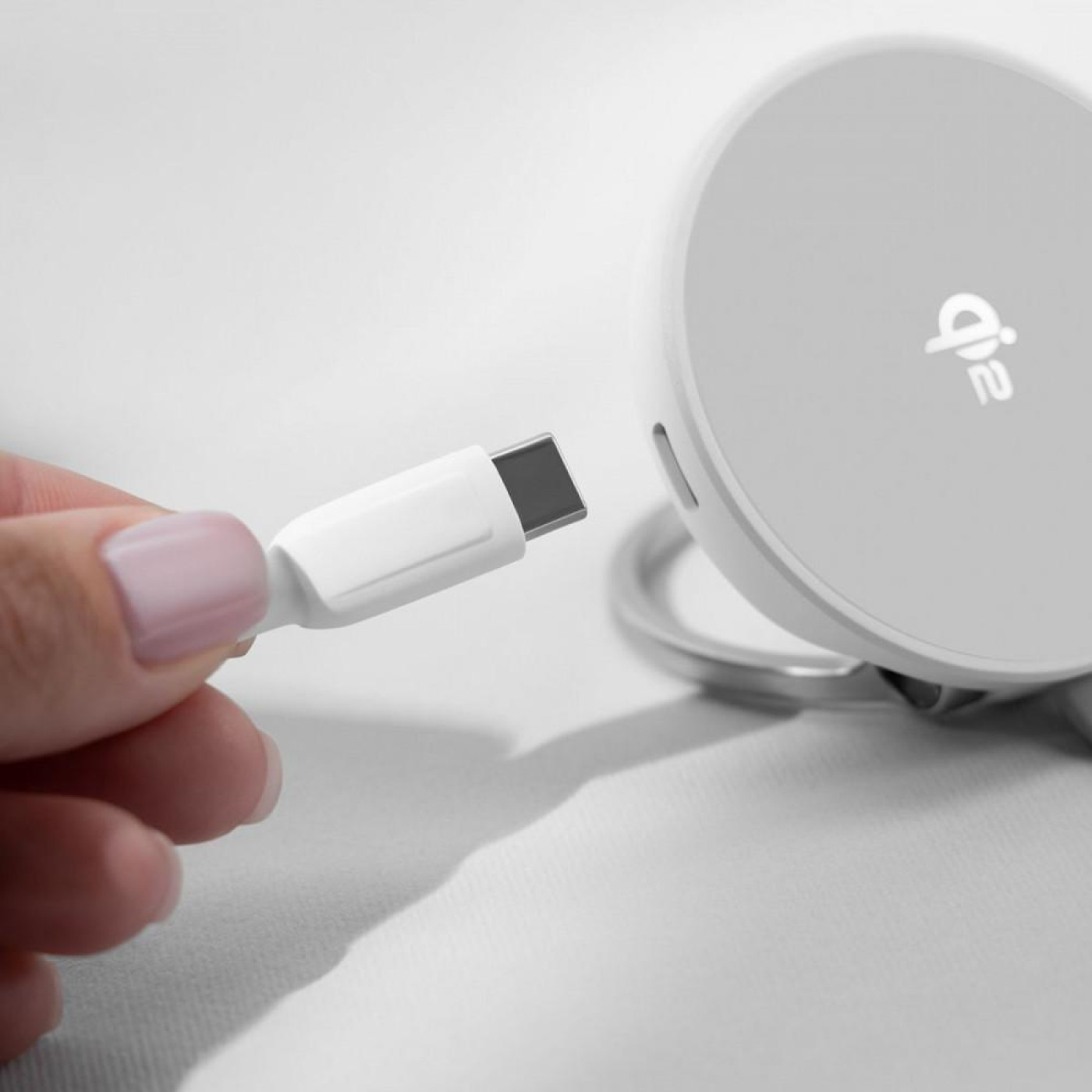 Бездротовий ЗП Proove Knocker 2 in 1 Qi2 white