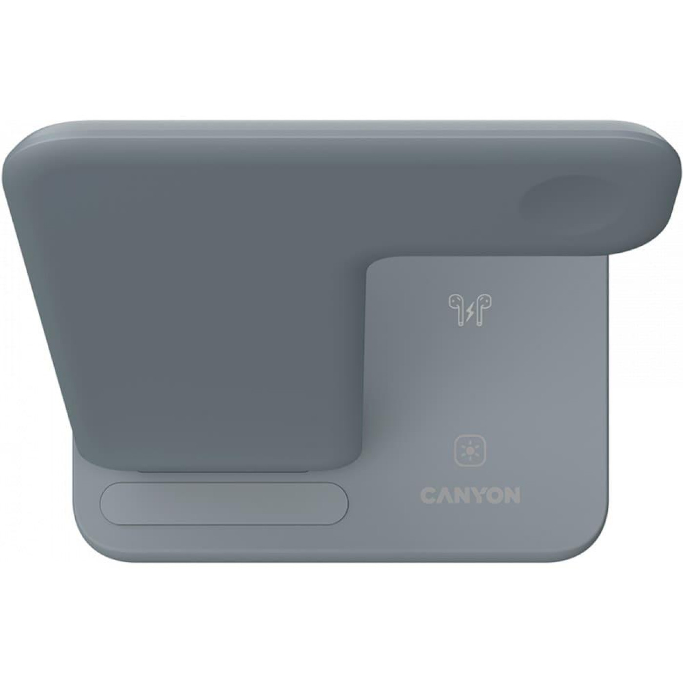 Зарядний пристрій Canyon WS-303 3 в 1 QI Dark Grey (CNS-WCS303DG)