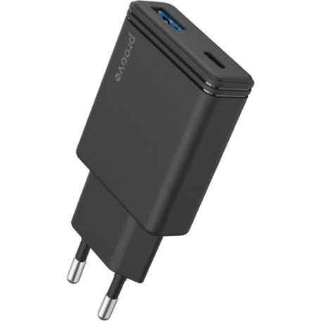 Зарядний пристрій Proove Slender 45W (Type-C + USB) black (WCSL45110001)