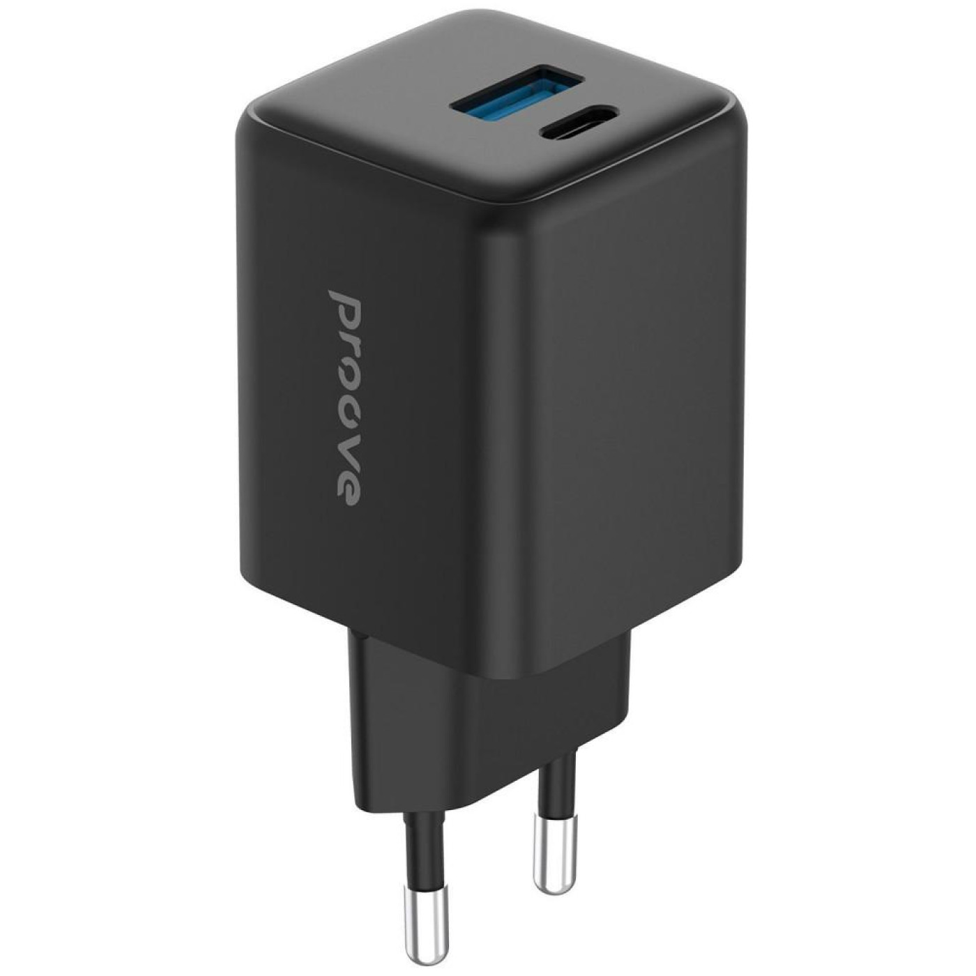Зарядное устройство Proove Pocket GaN Plus 25W (Type-C + USB) black (WCPG25111201)