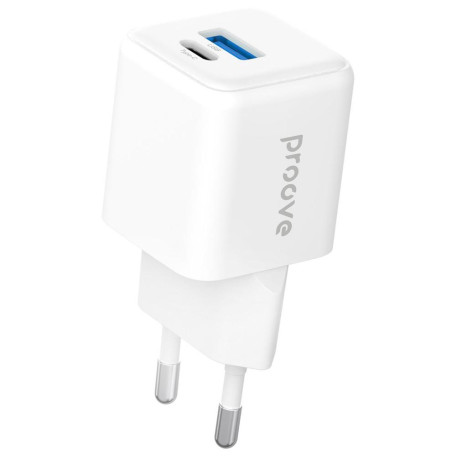 Зарядний пристрій Proove Pocket GaN Plus 25W (Type-C + USB) white (WCPG25111202)