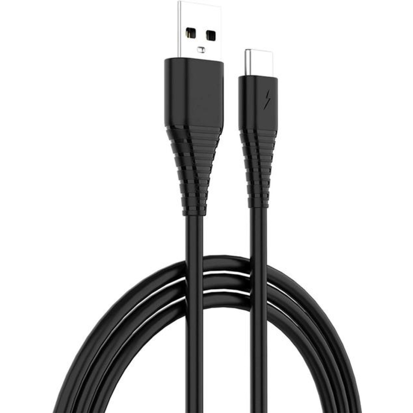 Зарядний пристрій ColorWay 1USB AUTO ID 2A (10W) черное + cable Type C (CW-CHS012CC-BK)