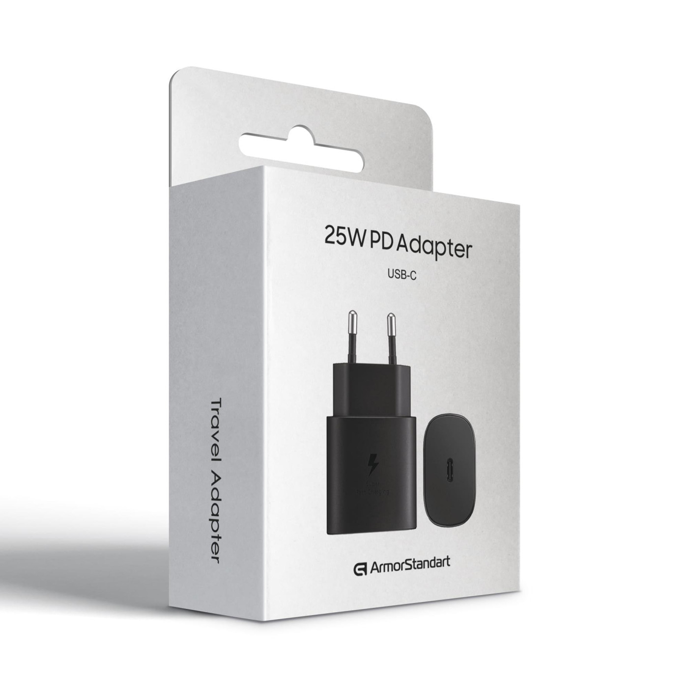 Зарядное устройство ArmorStandart AR-TA800 USB-C 25W Fast Charger Black (ARM63803)