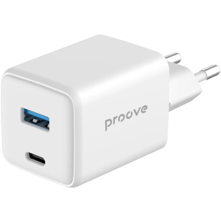 Зарядний пристрій Proove Pocket GaN 45W (Type-C + USB) white (WCPG45110002)
