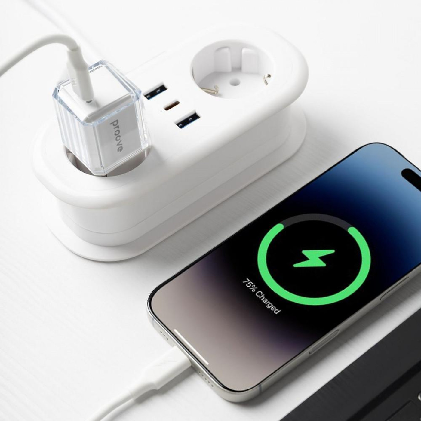 Зарядное устройство Proove Pure GaN 30W (Type-C) white (WCPU30012202)