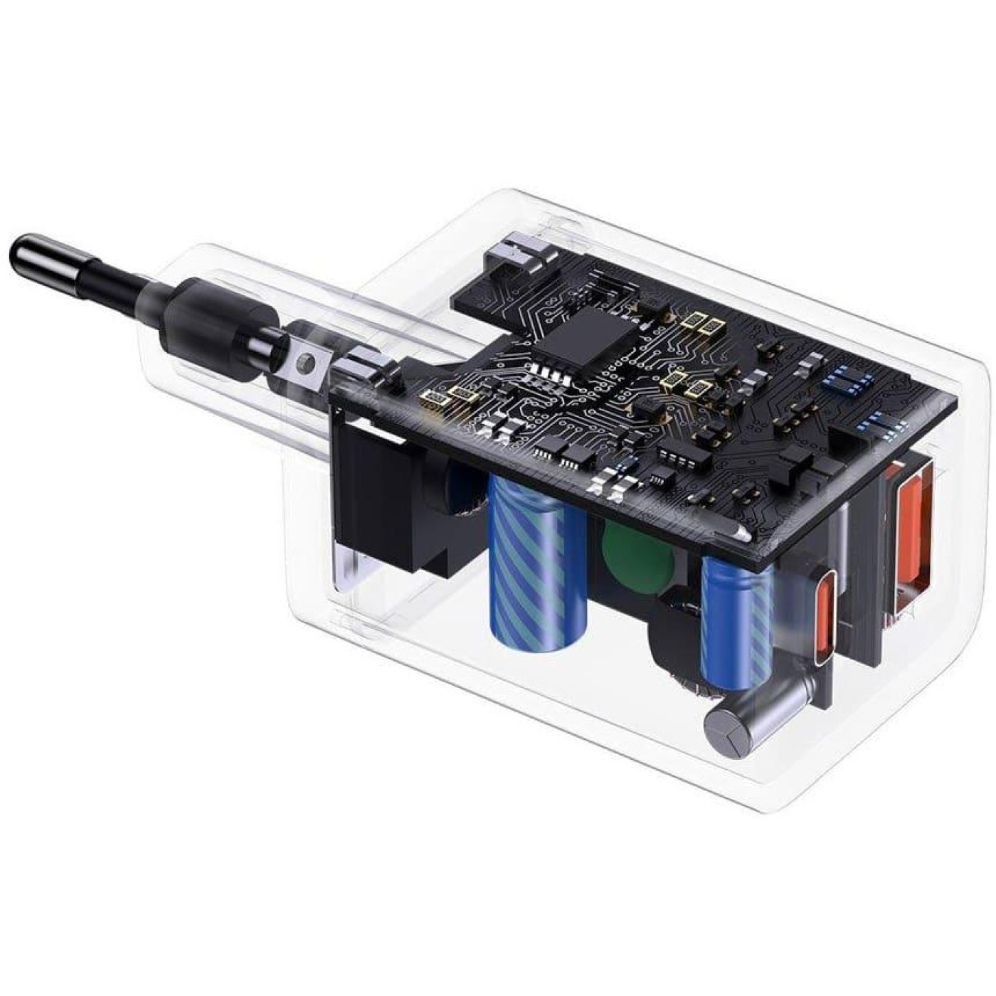 Зарядний пристрій Baseus Super Si Pro Quick Charger C+U 30W EU Black (CCSUPP-E01)