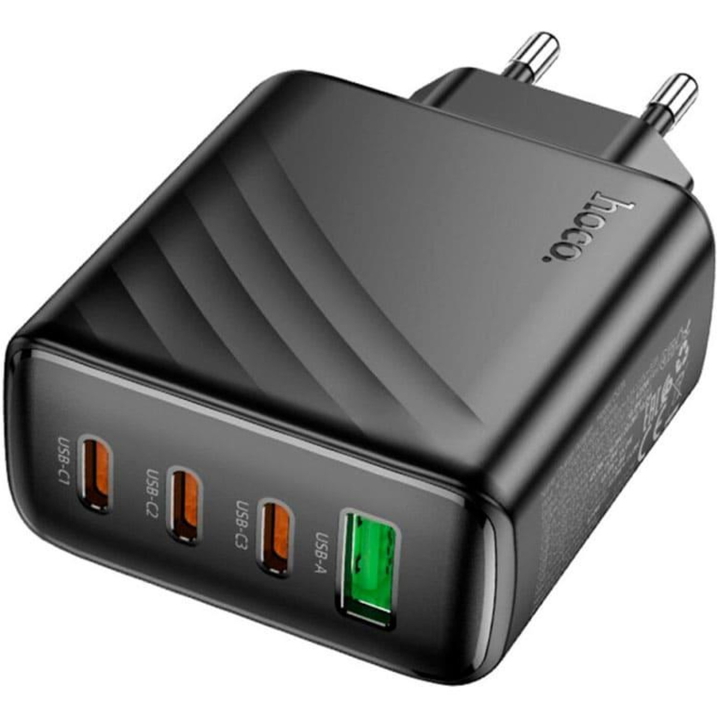 Зарядное устройство Hoco CS27A Supply PD67W (3C1A) charger (EU) Black (6942007639835)
