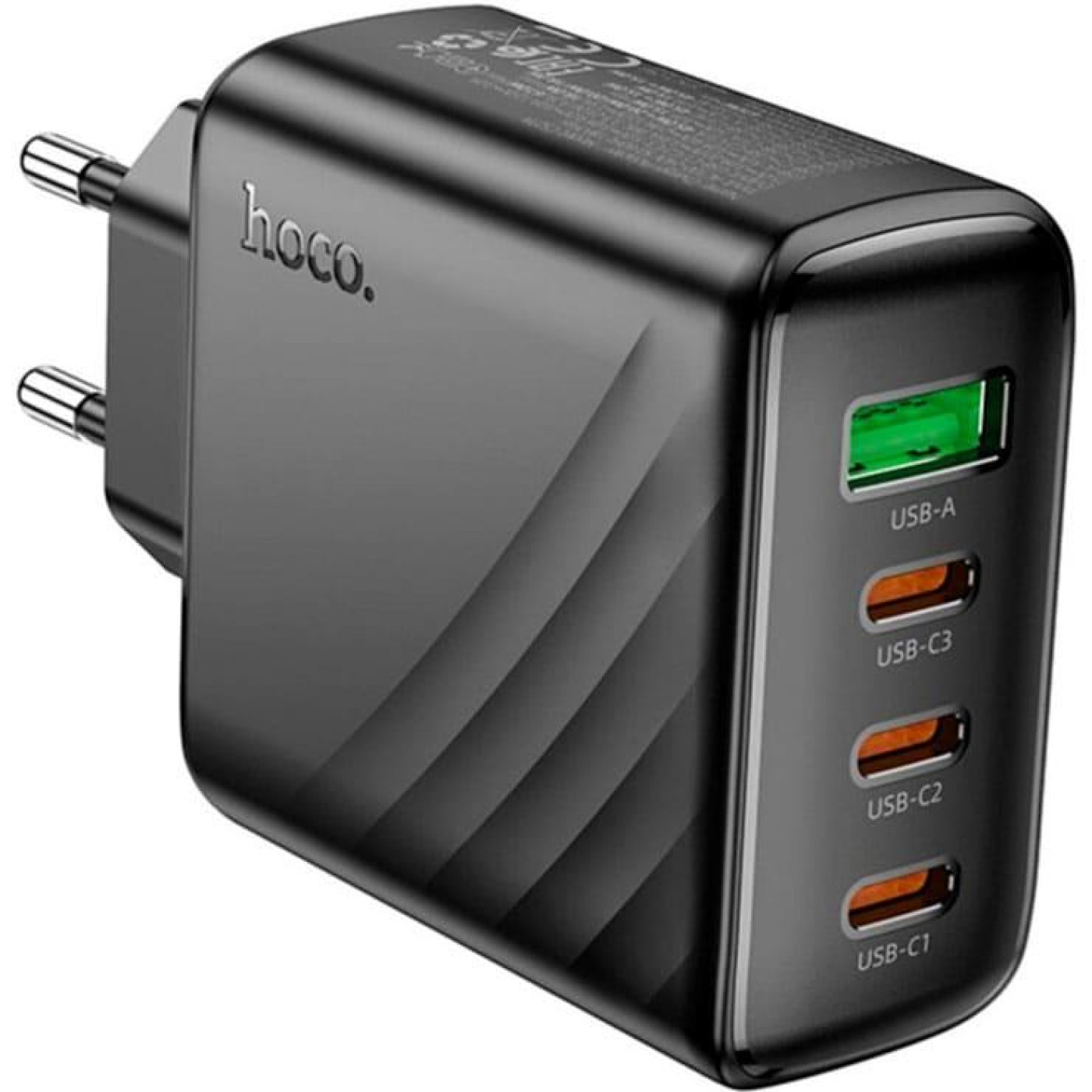 Зарядное устройство Hoco CS27A Supply PD67W (3C1A) charger (EU) Black (6942007639835)