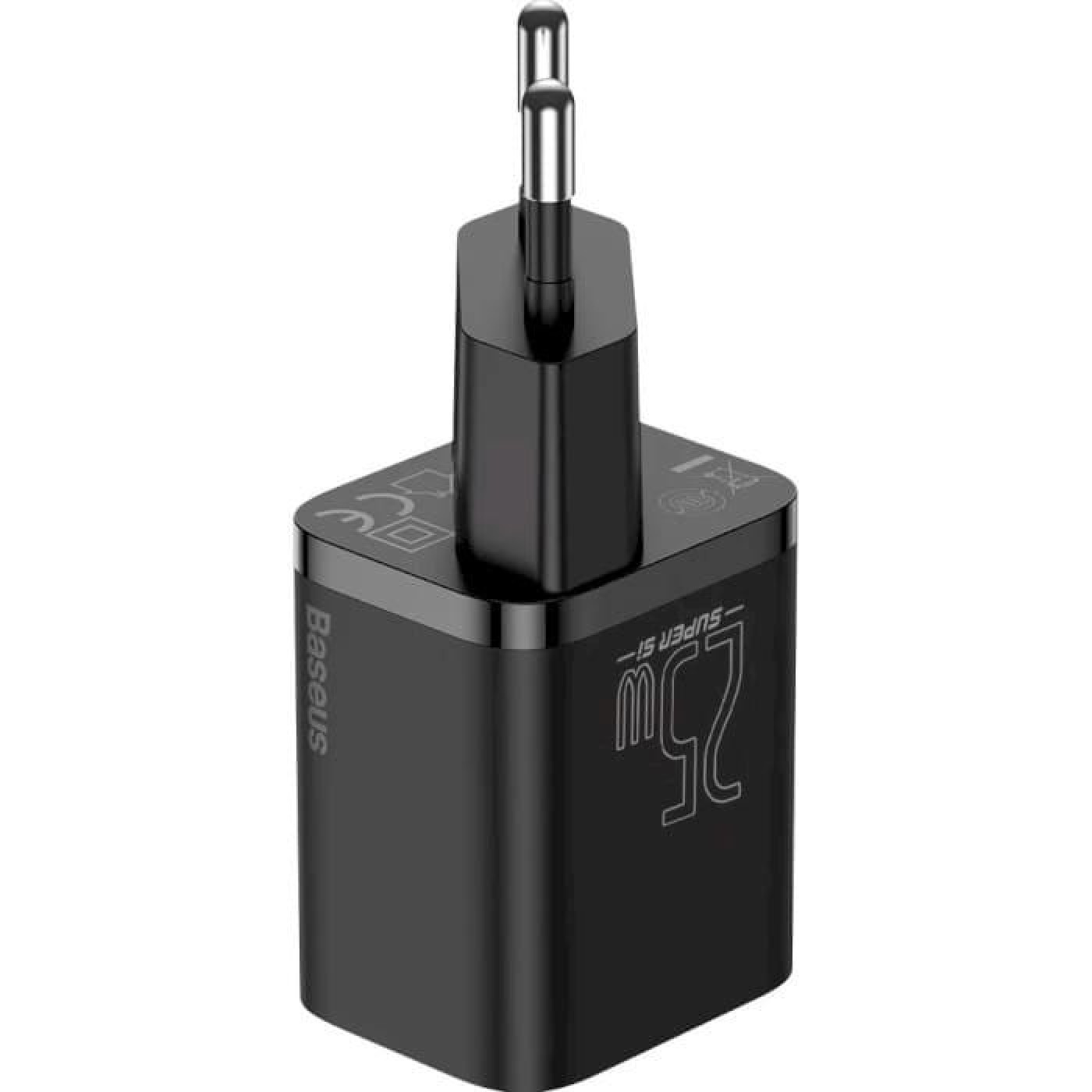 Зарядний пристрій Baseus Super Si Quick Charger 1C (1USB-C) 25W Black (CCSP020101)