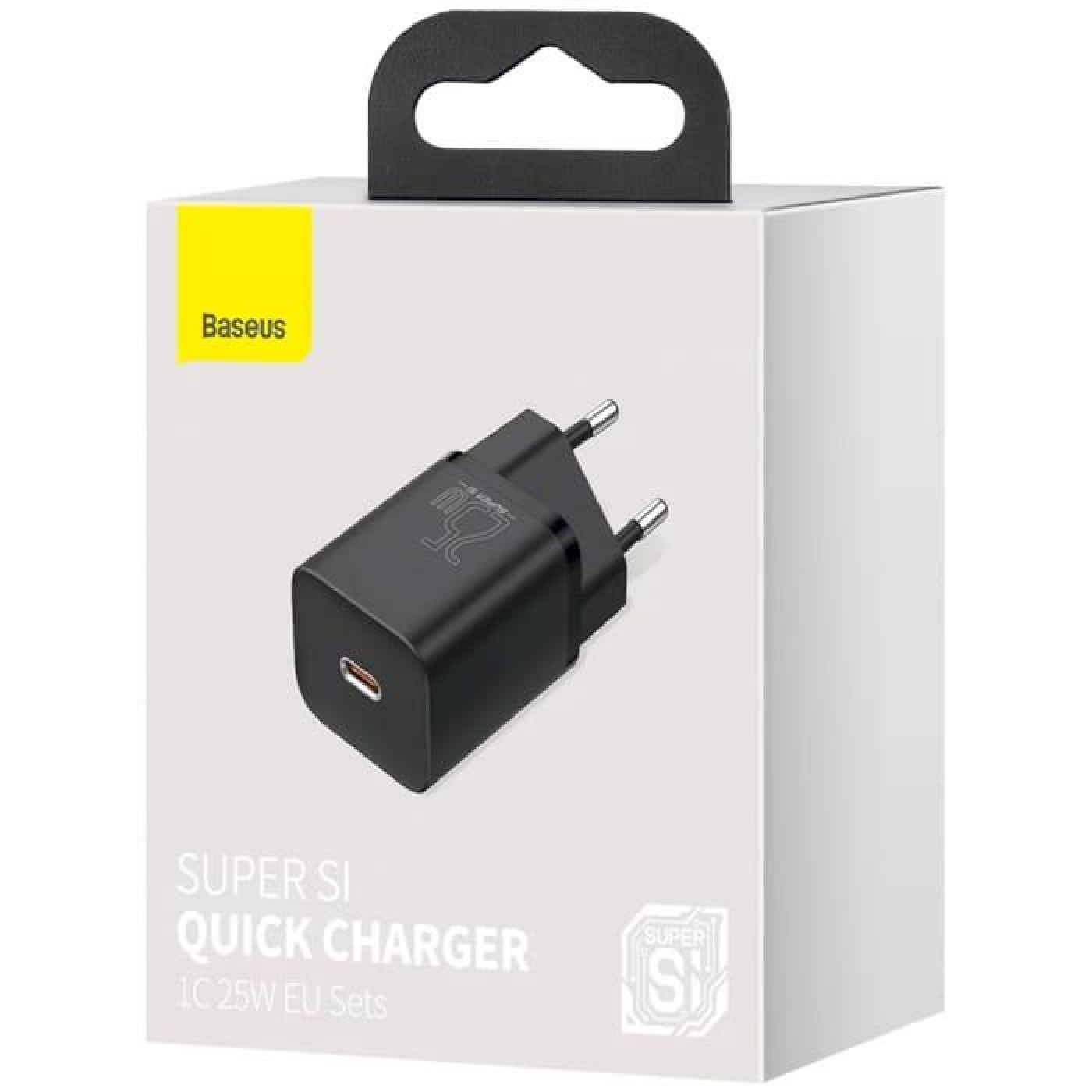 Зарядний пристрій Baseus Super Si Quick Charger 1C (1USB-C) 25W Black (CCSP020101)